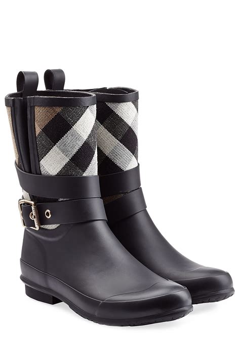 rain boots burberry black|Burberry rain boots for women's.